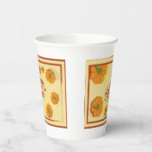 額縁グリーティングカードハッピーハローウィンタイポグラフィ 紙コップ (左)