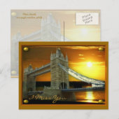額縁タワーブリッジサンシャイン ポストカード (正面/裏面)