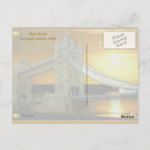 額縁タワーブリッジサンシャイン ポストカード (裏面)