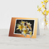 額縁パルメリア カード (黄色い花)