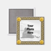 額縁ファンシー付きフォトマグネット マグネット (正面/裏面)