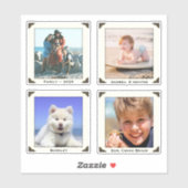 額縁フォトシール図形ポートレートコラージュ シール (シート)