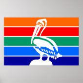 額縁プリントとサンクトペテルブルク国旗 ポスター (正面)