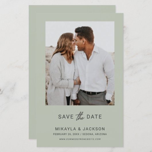 額縁モダン写真予算日付の保存 (正面/裏面)