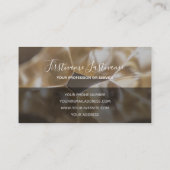 額縁抽象芸術金ゴールド銀合金構造 名刺 (裏面)