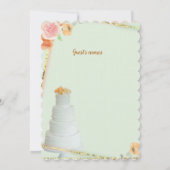 額縁結婚式招待状 招待状 (裏面)