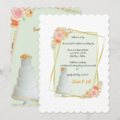 額縁結婚式招待状 招待状 (正面/裏面)