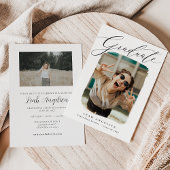 額縁芸術的写真卒業招待状 案内状