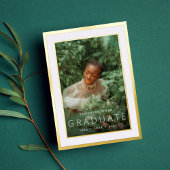 額縁金ゴールド写真卒業発表2024 箔招待状