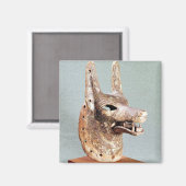 顎がヒンジ付きのアヌビスの頭 マグネット (正面/裏面)