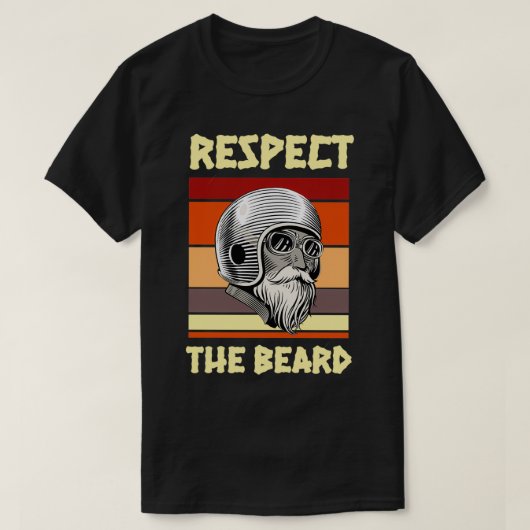 顎ひげを尊重する Tシャツ (デザイン正面)