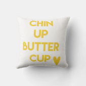 顎を上げるバターカップ |おもしろい やる気を起こさせる クッション (裏面)