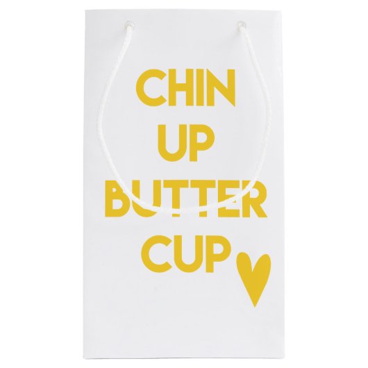 顎を上げるバターカップ |甘やる気を起こさせる スモールペーパーバッグ (裏面)