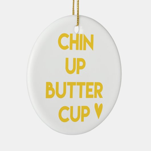 顎を上げるバターカップ |甘やる気を起こさせる セラミックオーナメント (右)