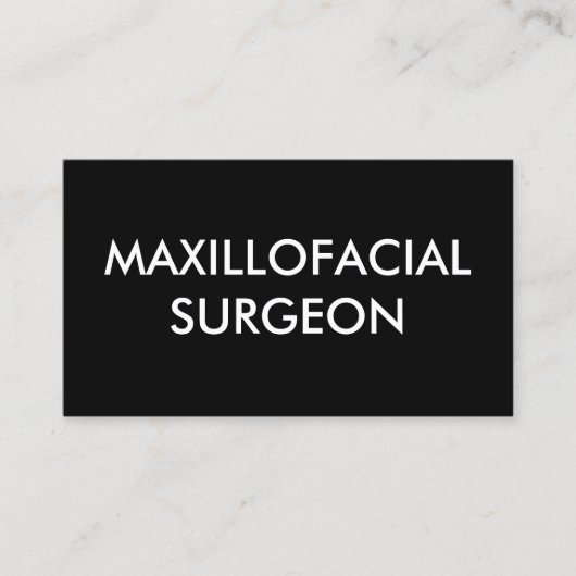 顎顔面外科医 名刺 (正面)