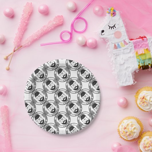 顎鬚の引出線 ペーパープレート (パーティー)