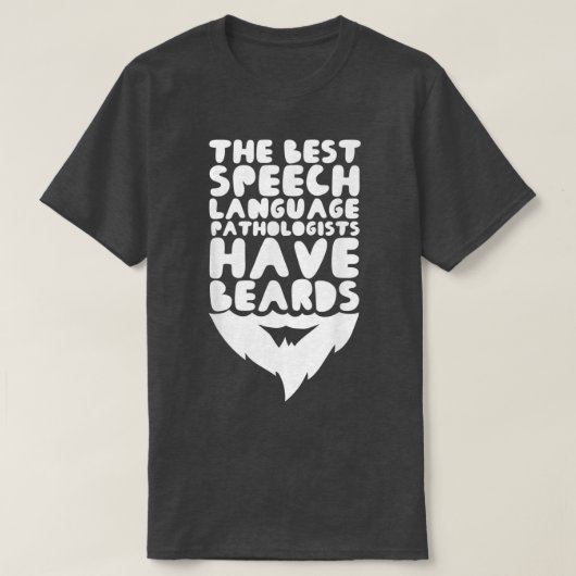 顎鬚の発症言語病理医 Tシャツ (デザイン正面)