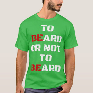 顎鬚を生やすか生やさないか1 Tシャツ