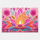 顎 – ピンクディワリを落とす ラッピングペーパーシート (正面3)