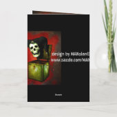 顔あなたの恐怖ハロウィンカード カード (裏面)