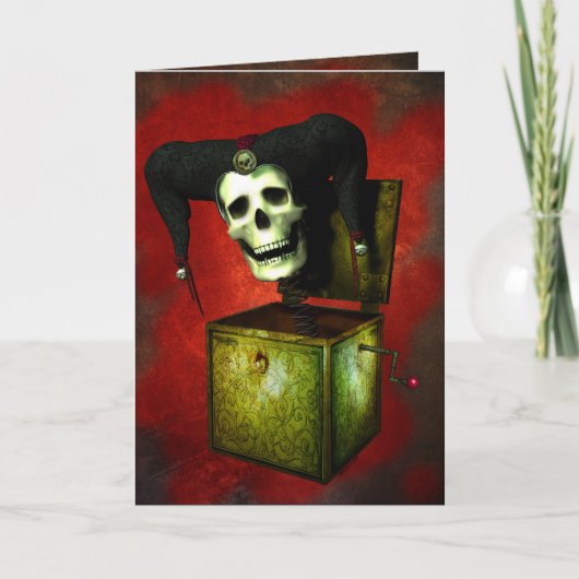 顔あなたの恐怖ハロウィンカード カード (正面)