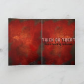 顔あなたの恐怖ハロウィンカード カード (内部)