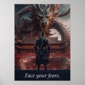 顔あなたの恐怖 – 戦士vsドラゴン – 成功 ポスター (正面)