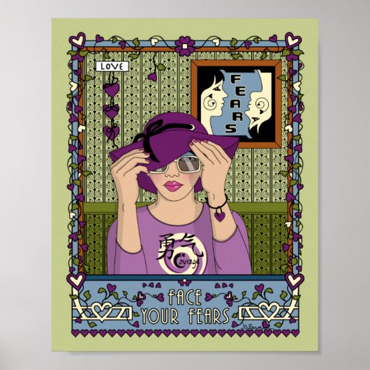 顔あなたの恐怖_A_8x10ポスター ポスター (正面)