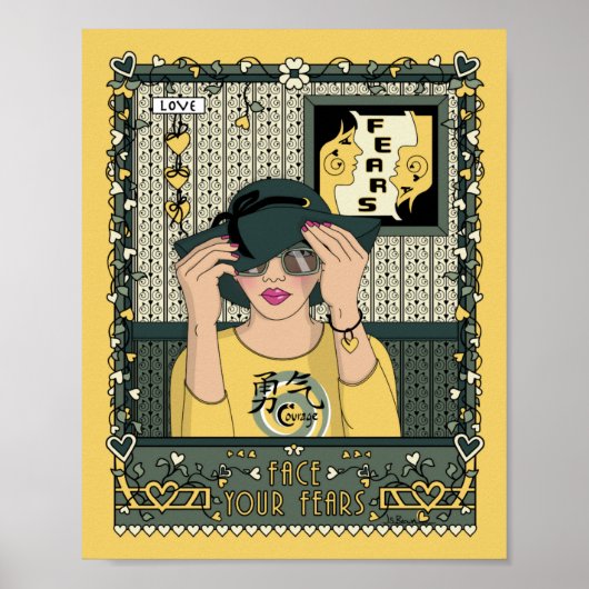 顔あなたの恐怖_C_8x10ポスター ポスター (正面)