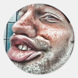 顔おっちょこちょいのとスクラップブック作り?HaHa ラウンドシール