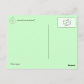 顔おもしろいはがき ポストカード (裏面)