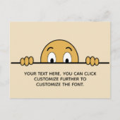 顔おもしろいを非表示にする ポストカード (正面)