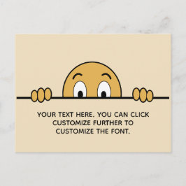 顔おもしろいを非表示にする ポストカード