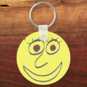 顔おもしろいキーチェーン キーホルダー (正面)