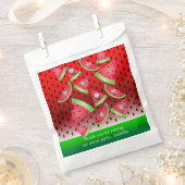 顔おもしろいスイカデザイン フェイバーバッグ (クリップ留めされた状態)