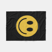 顔おもしろいフリースブランケット フリースブランケット (正面(横))