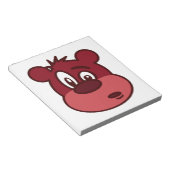 顔おもしろいベア ノートパッド (アングル)