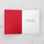 顔おもしろいマスクとライトCを持つBaahHumbug羊 カード (内部)