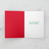 顔おもしろいマスクとライトCを持つBaahHumbug羊 カード (内部)