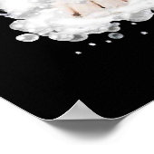 顔おもしろいマスクギフトを着たハスキーな新人犬 ポスター (角)