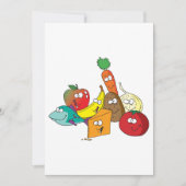 顔おもしろい付き食品 招待状 (正面)