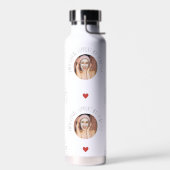 顔おもしろい写真バレンタインデーの感情的なサポート ウォーターボトル (左面)