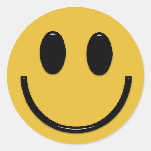 顔おもしろい漫画 ラウンドシール (正面)