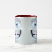 顔おもしろい発現セラミックコーヒーマグ☕ マグカップ (中央)