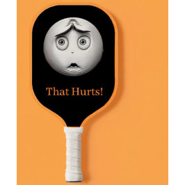 顔おもしろい白黒ピックボールパドル ピックルボールラケット