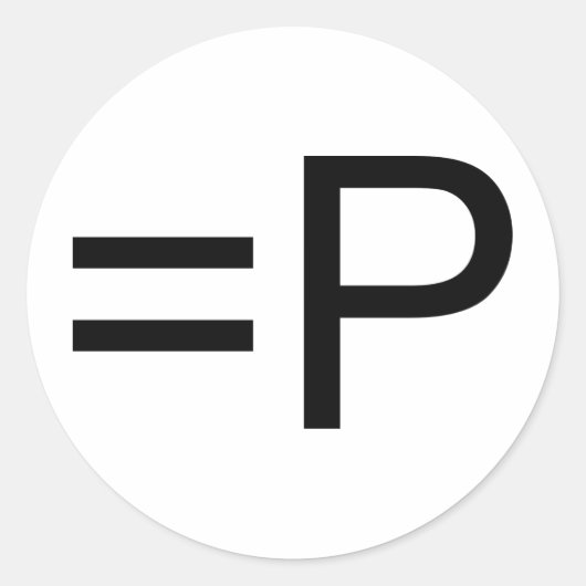 顔おもしろい絵文字! ラウンドシール (正面)