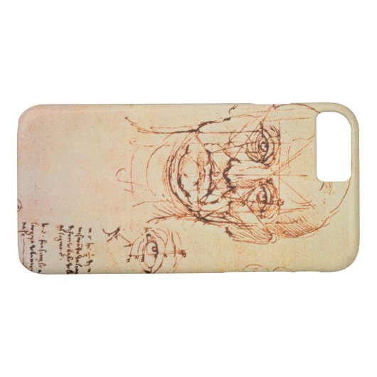 顔および目、14の割合の勉強 Case-Mate iPhoneケース (裏面(横))