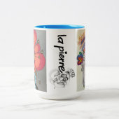 顔お洒落マグ ツートーンマグカップ (中央)