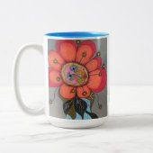 顔お洒落マグ ツートーンマグカップ (左)