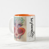 顔お洒落マグ ツートーンマグカップ (正面左)